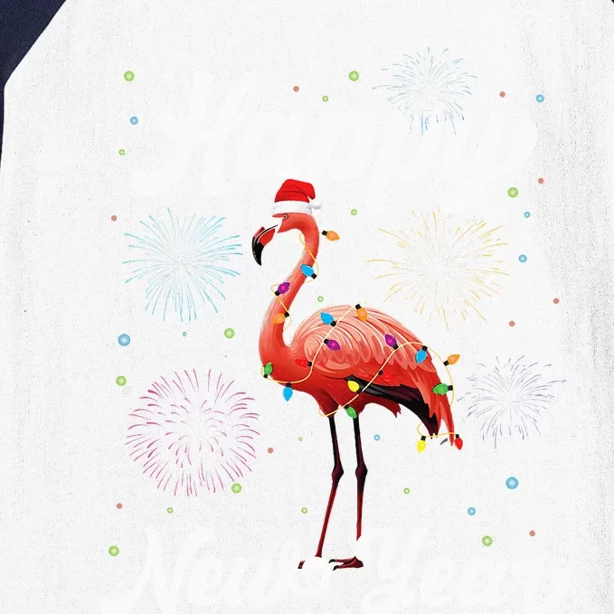 Happy New Year Flamingo Lover New Years Day Family Matching Baseball Sleeve Shirt