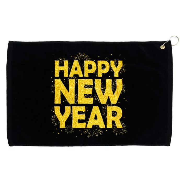 Happy New Year NYE Party 2024 Funny New Years Eve Confetti Grommeted Golf Towel