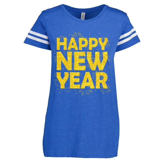 Happy New Year NYE Party 2024 Funny New Years Eve Confetti Enza Ladies Jersey Football T-Shirt