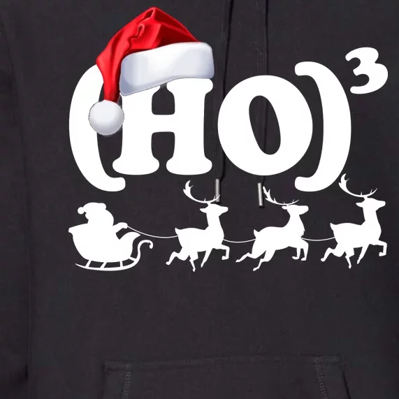 Ho Cubed Funny Christmas For Math Teachers Premium Hoodie