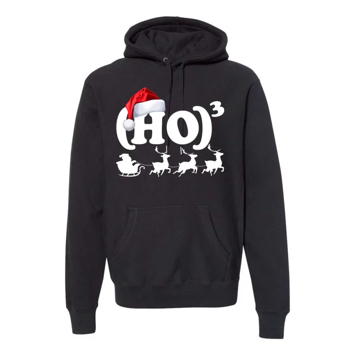 Ho Cubed Funny Christmas For Math Teachers Premium Hoodie