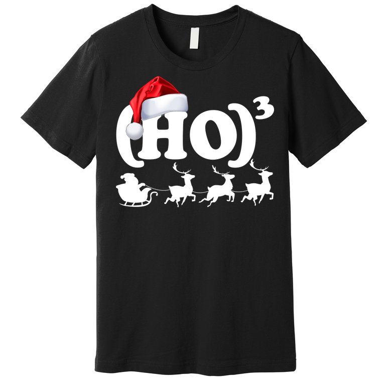 Ho Cubed Funny Christmas For Math Teachers Premium T-Shirt