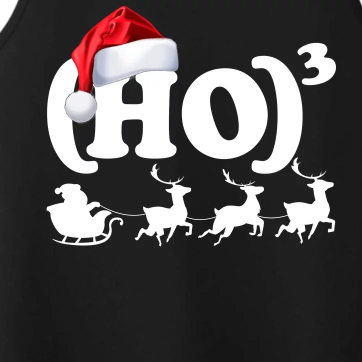 Ho Cubed Funny Christmas For Math Teachers Performance Tank