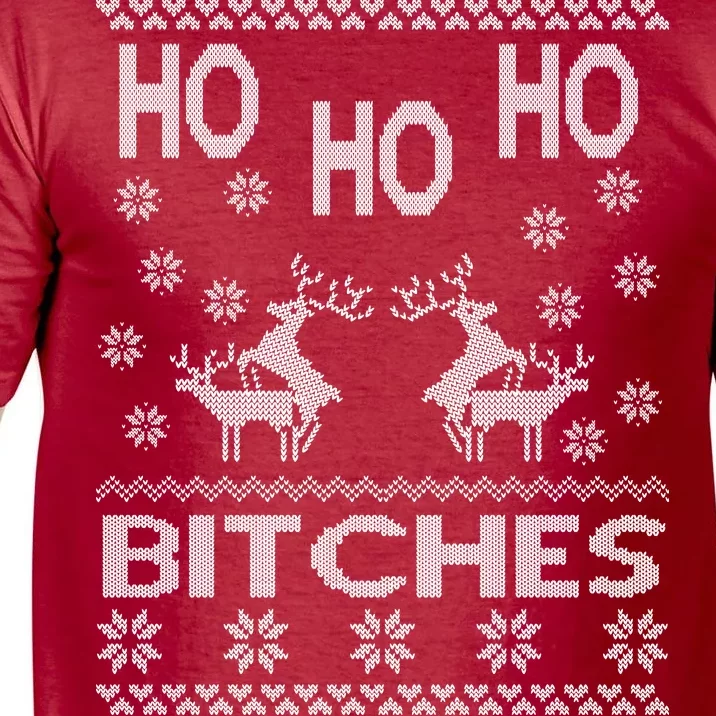 Ho Ho Ho Bitches X-Mas Ugly Christmas Comfort Colors T-Shirt