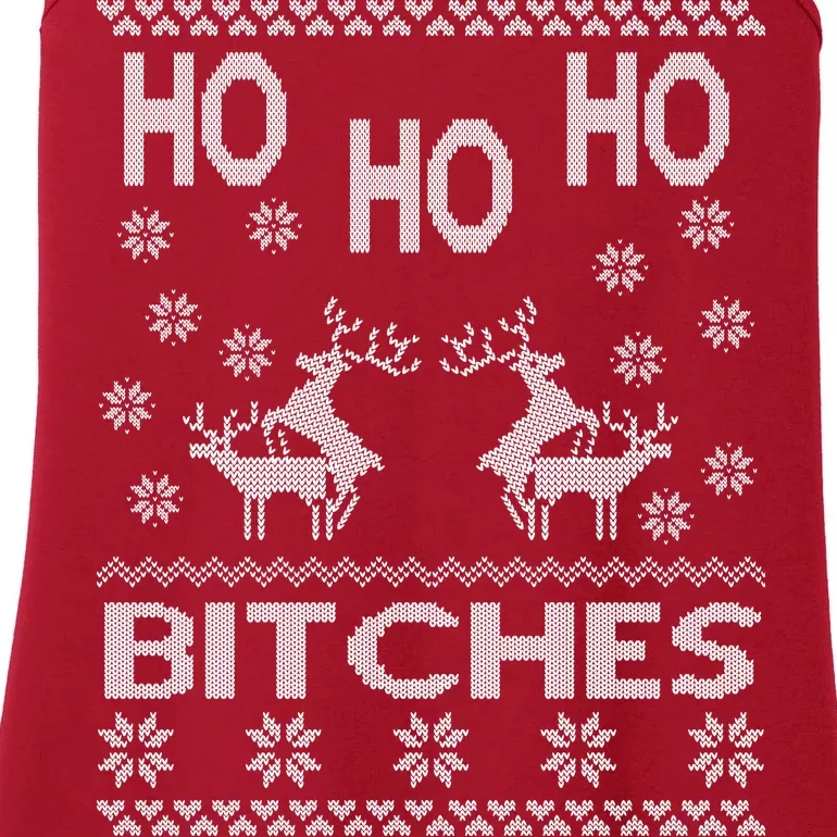 Ho Ho Ho Bitches X-Mas Ugly Christmas Ladies Essential Tank