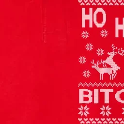 Ho Ho Ho Bitches X-Mas Ugly Christmas Softstyle Adult Sport Polo