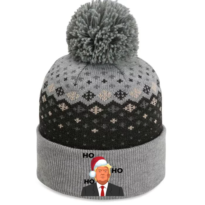 Ho Ho Ho Donald Trump The Baniff Cuffed Pom Beanie