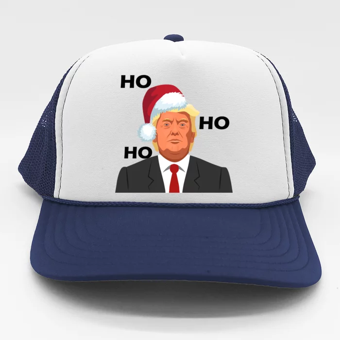 Ho Ho Ho Donald Trump Trucker Hat