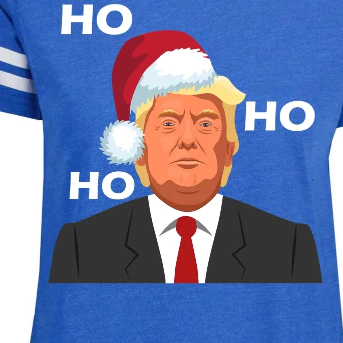 Ho Ho Ho Donald Trump Enza Ladies Jersey Football T-Shirt