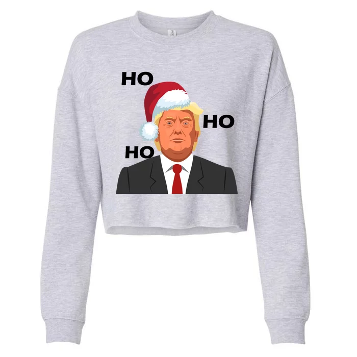 Ho Ho Ho Donald Trump Cropped Pullover Crew