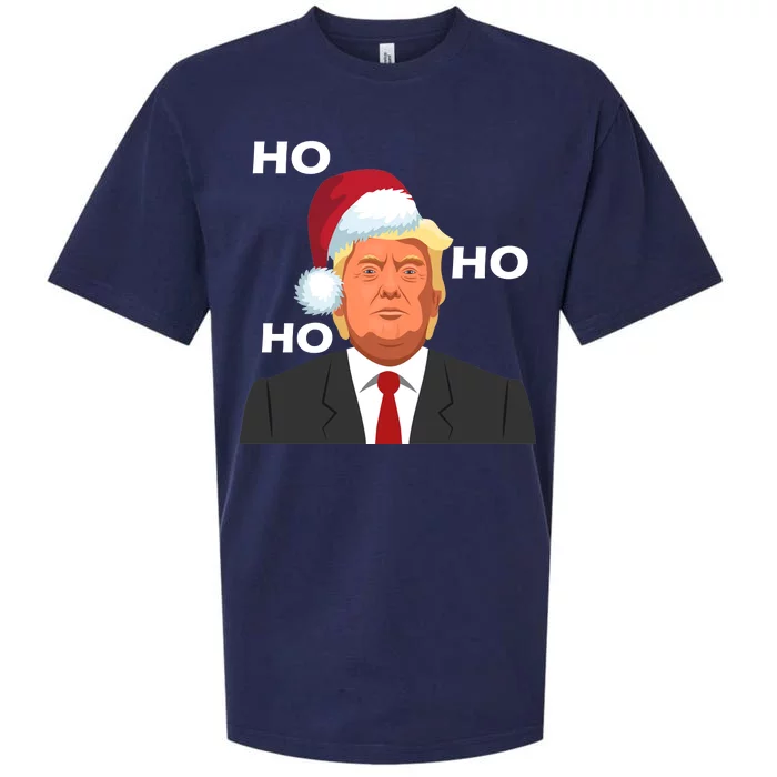 Ho Ho Ho Donald Trump Sueded Cloud Jersey T-Shirt