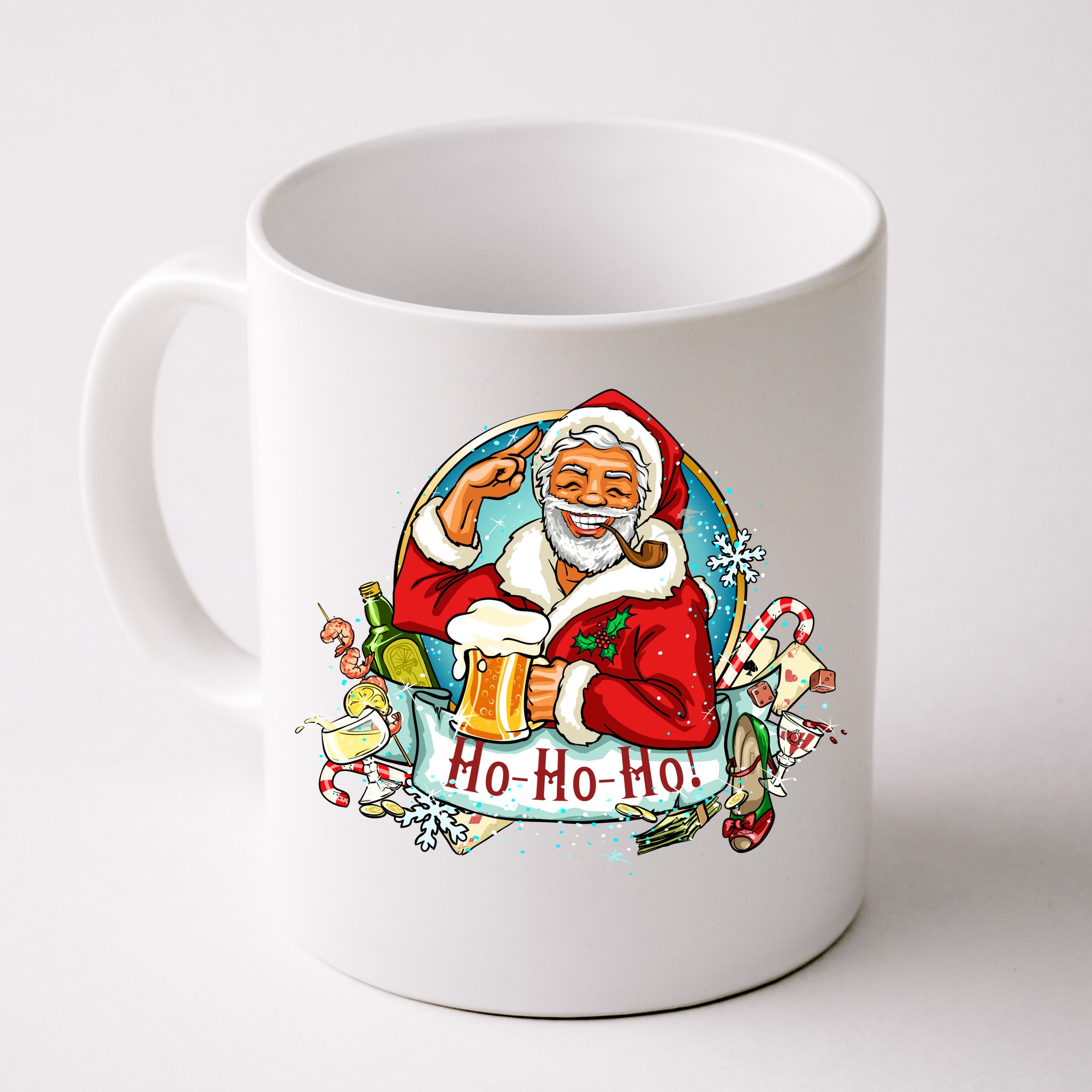 Santa Character Personalized Christmas Mug 15oz White