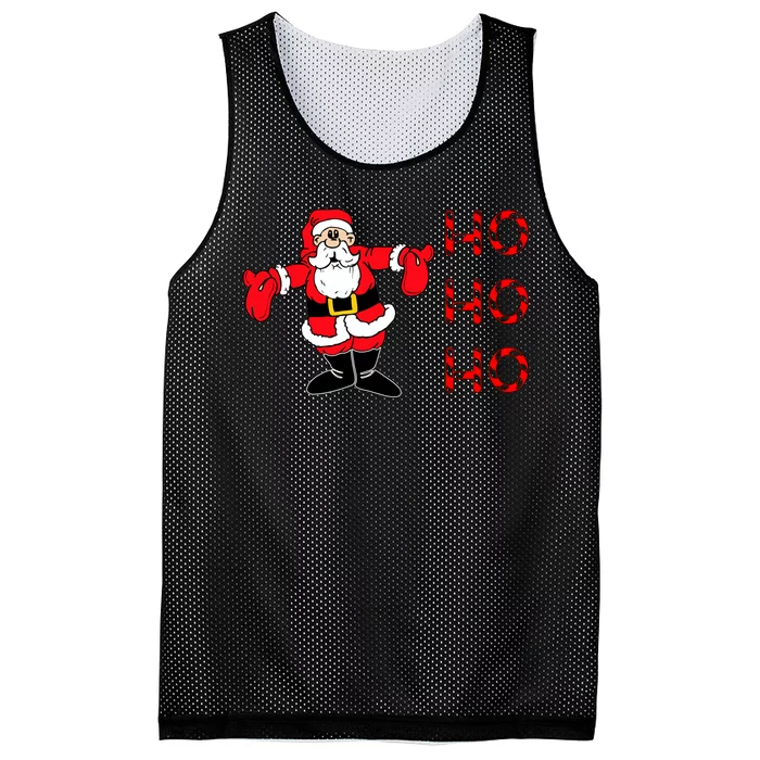 Ho Ho Ho Santa Mesh Reversible Basketball Jersey Tank