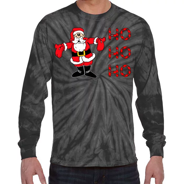 Ho Ho Ho Santa Tie-Dye Long Sleeve Shirt