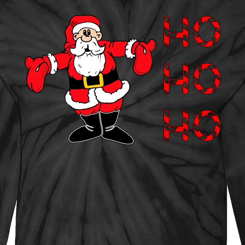 Ho Ho Ho Santa Tie-Dye Long Sleeve Shirt