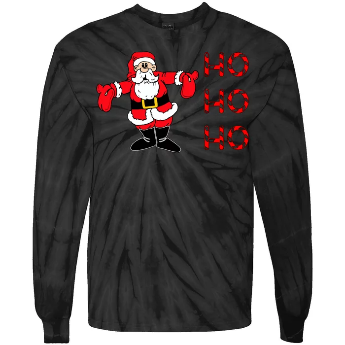 Ho Ho Ho Santa Tie-Dye Long Sleeve Shirt