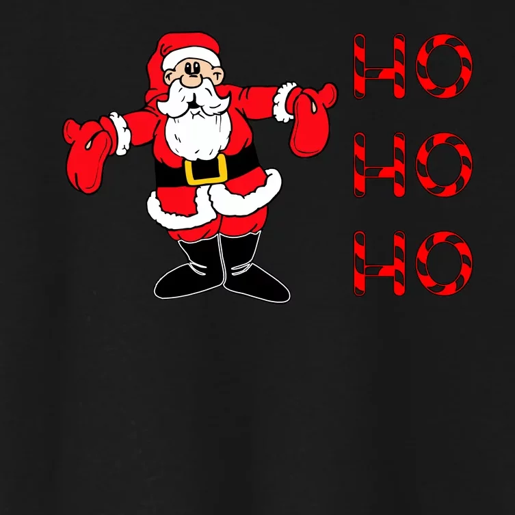 Ho Ho Ho Santa Women's Crop Top Tee