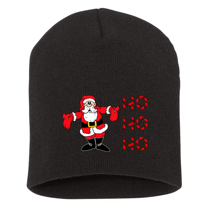 Ho Ho Ho Santa Short Acrylic Beanie