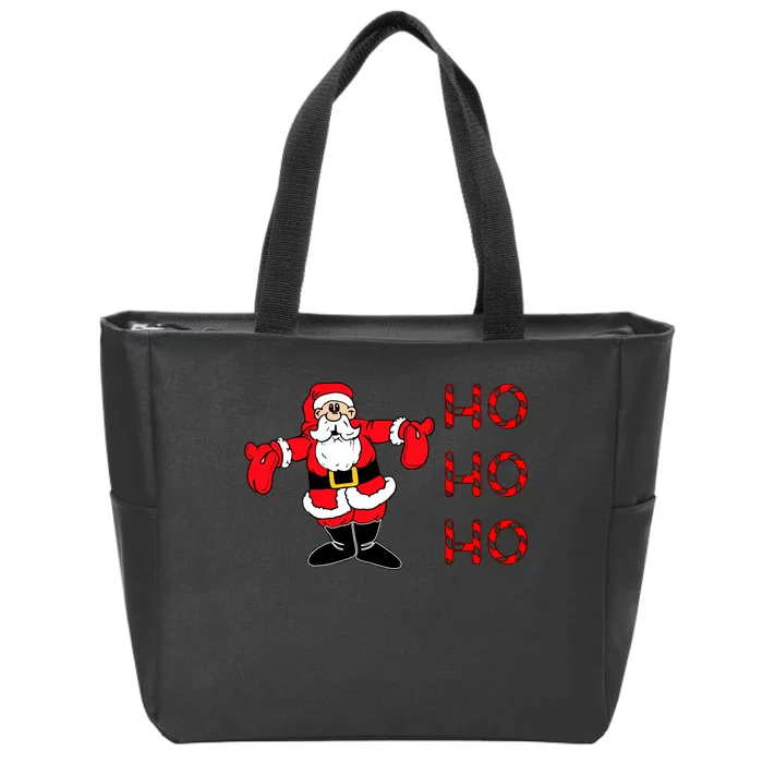 Ho Ho Ho Santa Zip Tote Bag