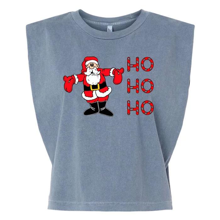 Ho Ho Ho Santa Garment-Dyed Women's Muscle Tee