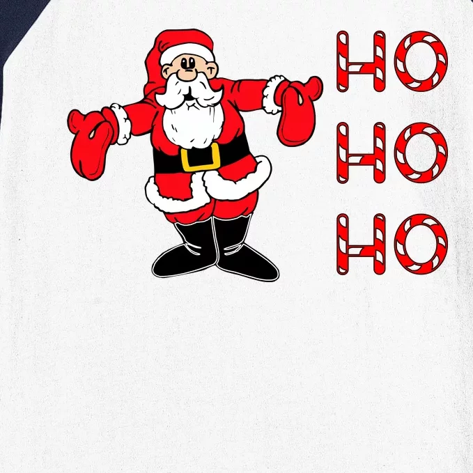 Ho Ho Ho Santa Baseball Sleeve Shirt