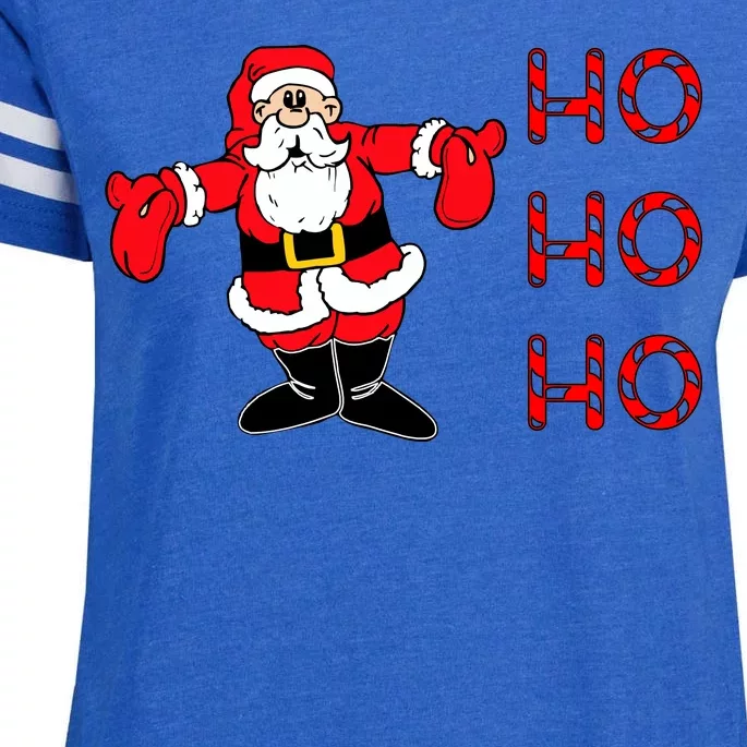 Ho Ho Ho Santa Enza Ladies Jersey Football T-Shirt