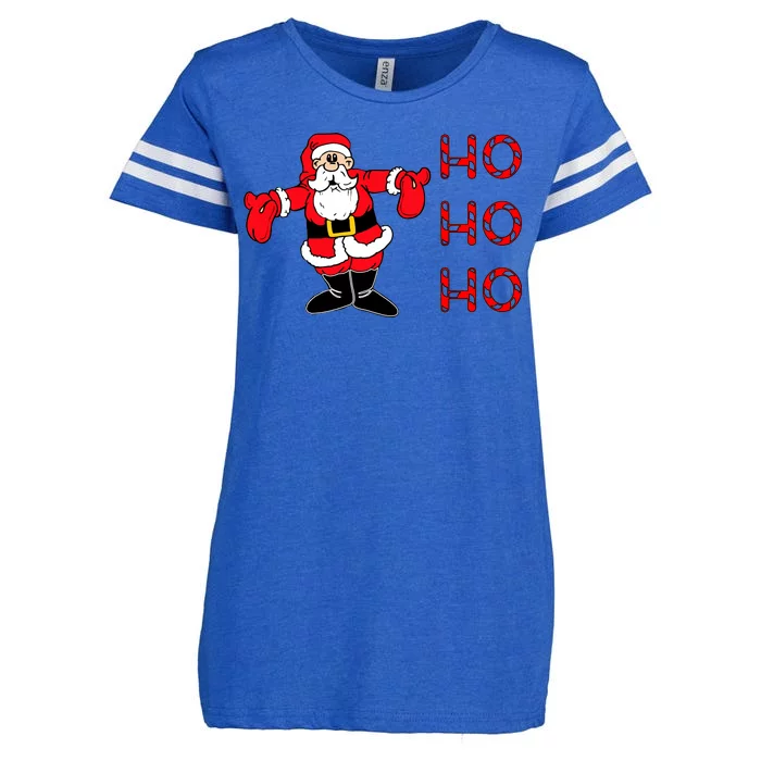 Ho Ho Ho Santa Enza Ladies Jersey Football T-Shirt