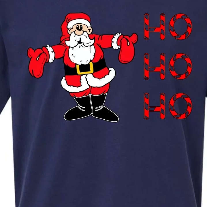 Ho Ho Ho Santa Sueded Cloud Jersey T-Shirt