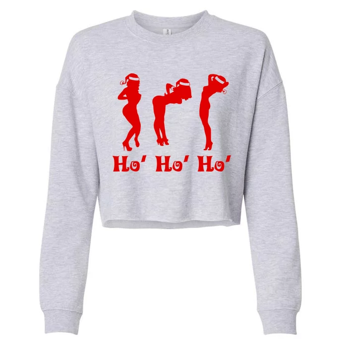 Ho Ho Ho Santa's Helpers Cropped Pullover Crew