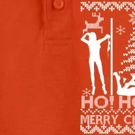 Ho Ho Ho Strippers X-Mas Ugly Christmas Sweater Dry Zone Grid Performance Polo