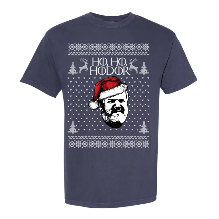 Ho Ho Hodor Ugly Christmas Garment-Dyed Heavyweight T-Shirt