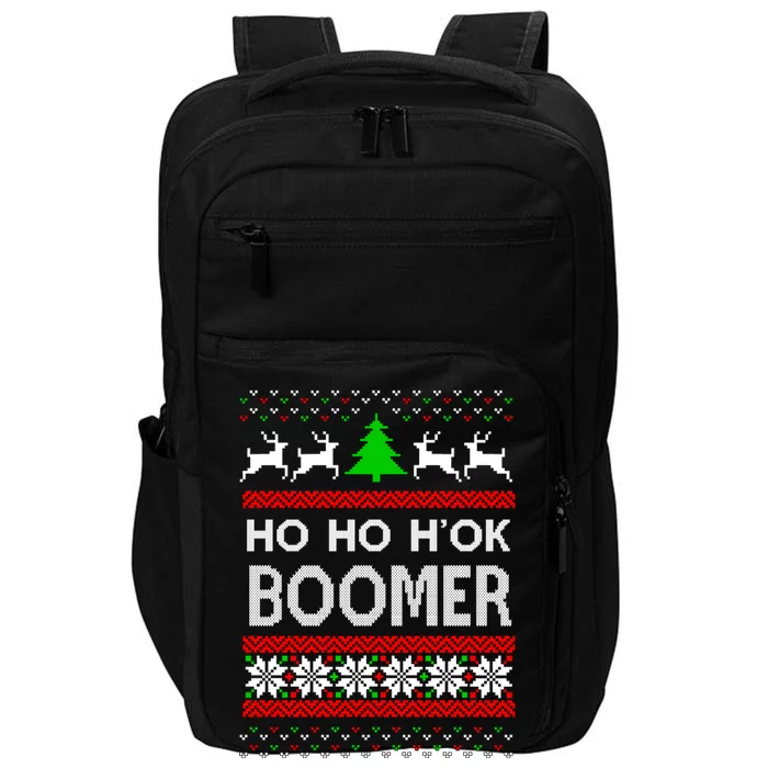 Ho Ho H'ok Boomer Ugly Christmas Impact Tech Backpack