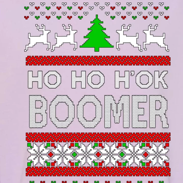 Ho Ho H'ok Boomer Ugly Christmas Garment-Dyed Sweatshirt