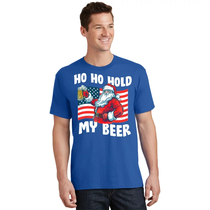 Ho Ho Hold My Beer Christmas In July T-Shirt