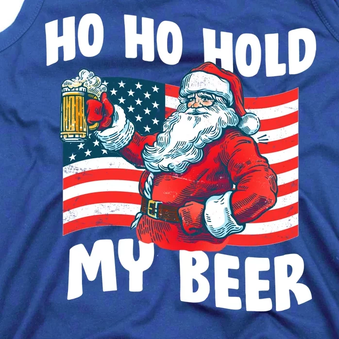 Ho Ho Hold My Beer Christmas In July Tank Top