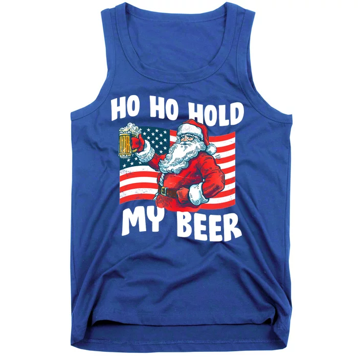 Ho Ho Hold My Beer Christmas In July Tank Top