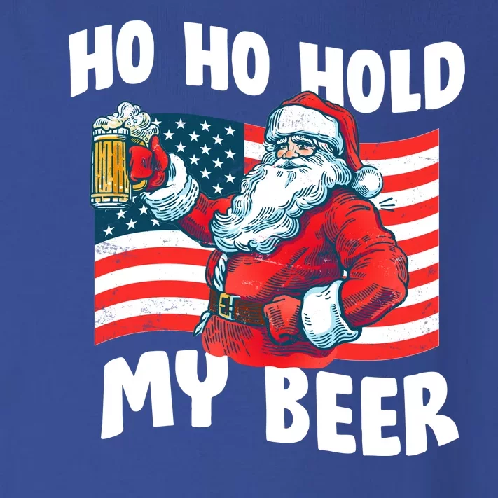 Ho Ho Hold My Beer Christmas In July Toddler Long Sleeve Shirt