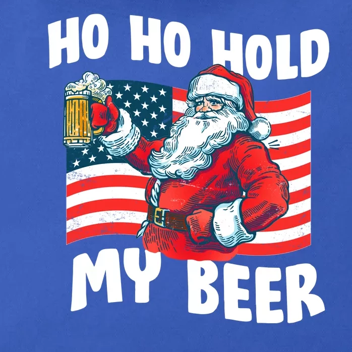 Ho Ho Hold My Beer Christmas In July Zip Tote Bag