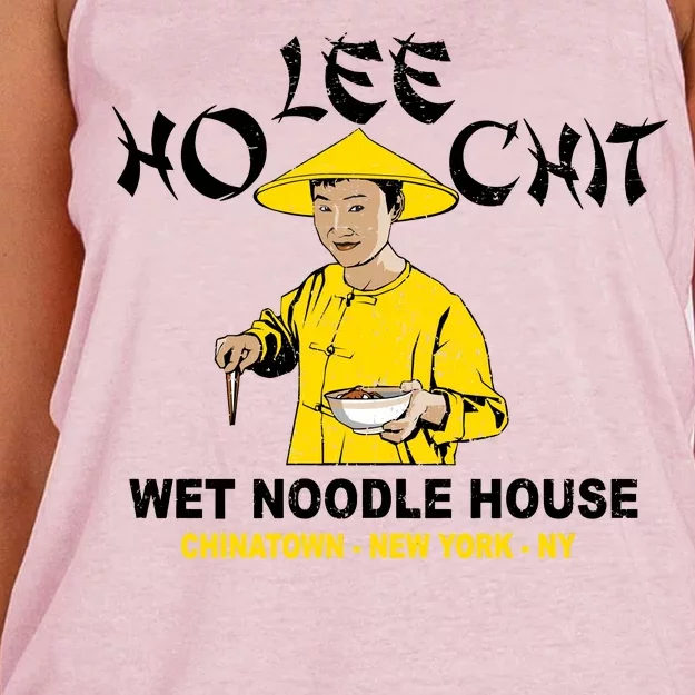 Ho Lee Chit Wet Noodle House Women's Knotted Racerback Tank