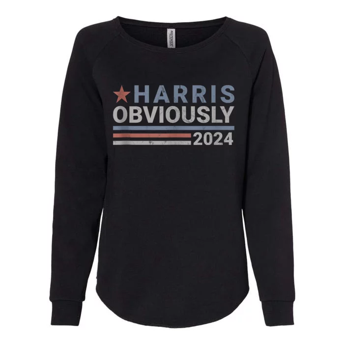 Harris Obviously 2024 Womens California Wash Sweatshirt