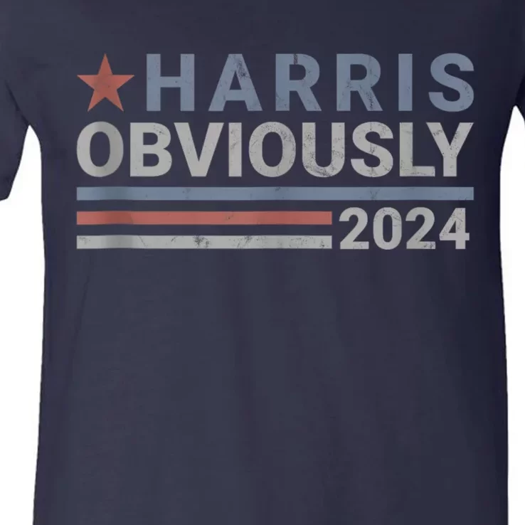 Harris Obviously 2024 V-Neck T-Shirt