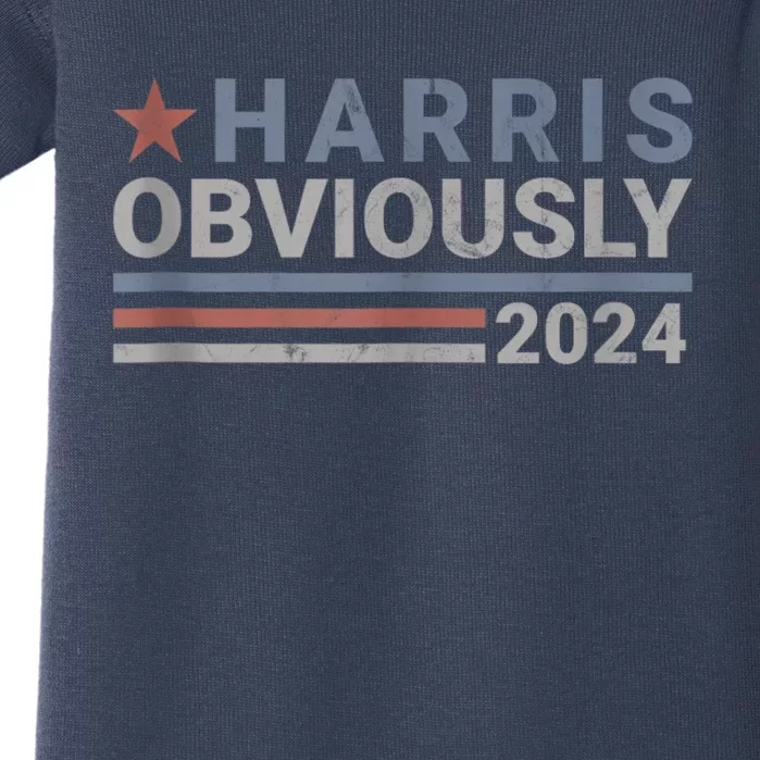 Harris Obviously 2024 Baby Bodysuit