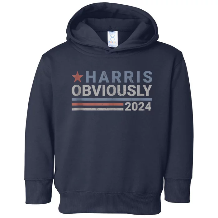 Harris Obviously 2024 Toddler Hoodie