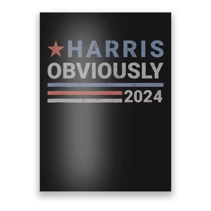 Harris Obviously 2024 Poster