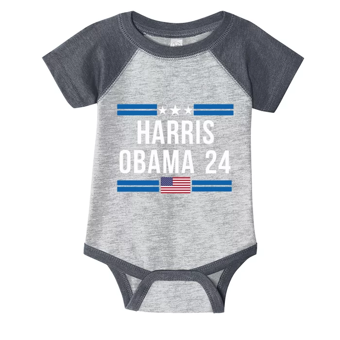 Harris Obama 2024 Infant Baby Jersey Bodysuit