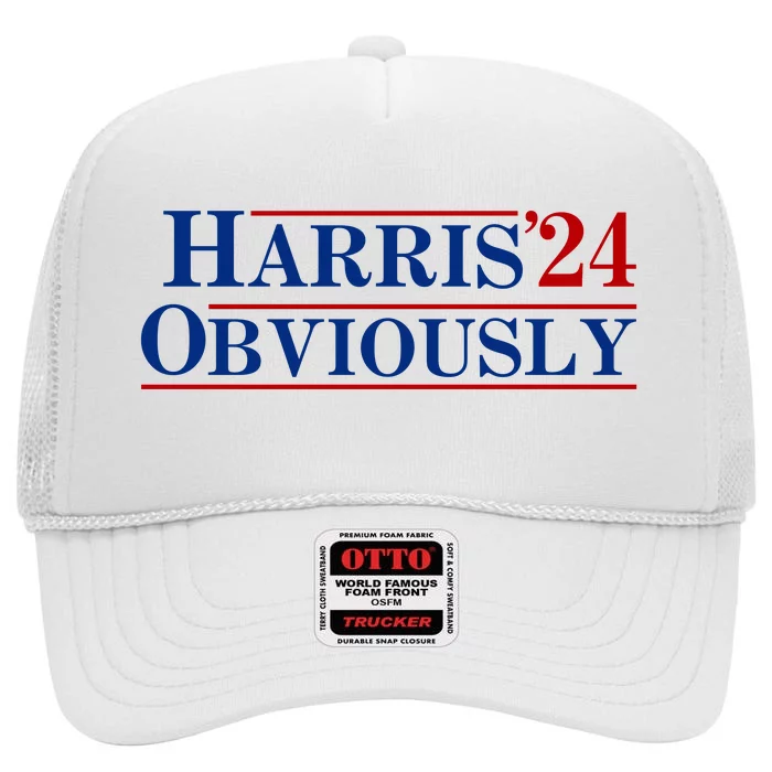 Harris Obviously 2024 High Crown Mesh Trucker Hat