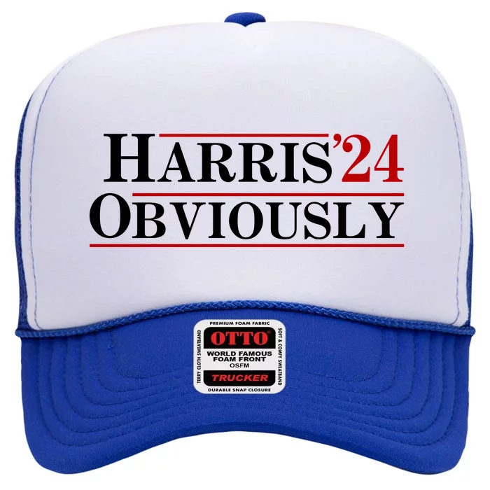 Harris Obviously 2024 High Crown Mesh Trucker Hat