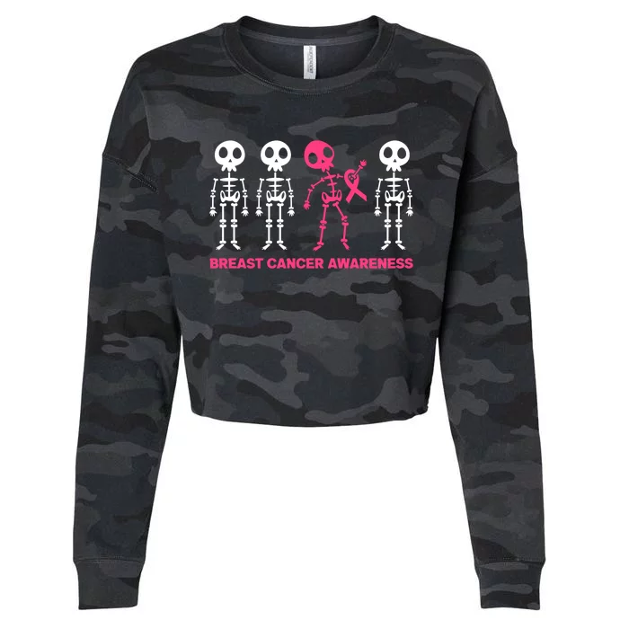 Halloween October 31 Breast Cancer Awareness Cropped Pullover Crew