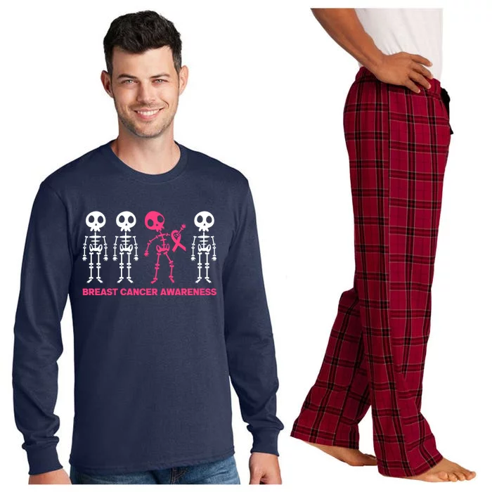 Halloween October 31 Breast Cancer Awareness Long Sleeve Pajama Set