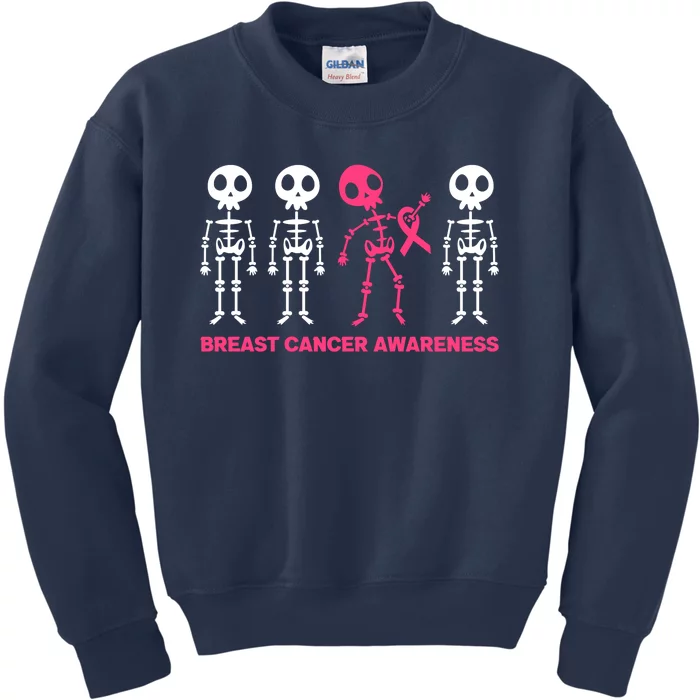 Halloween October 31 Breast Cancer Awareness Kids Sweatshirt